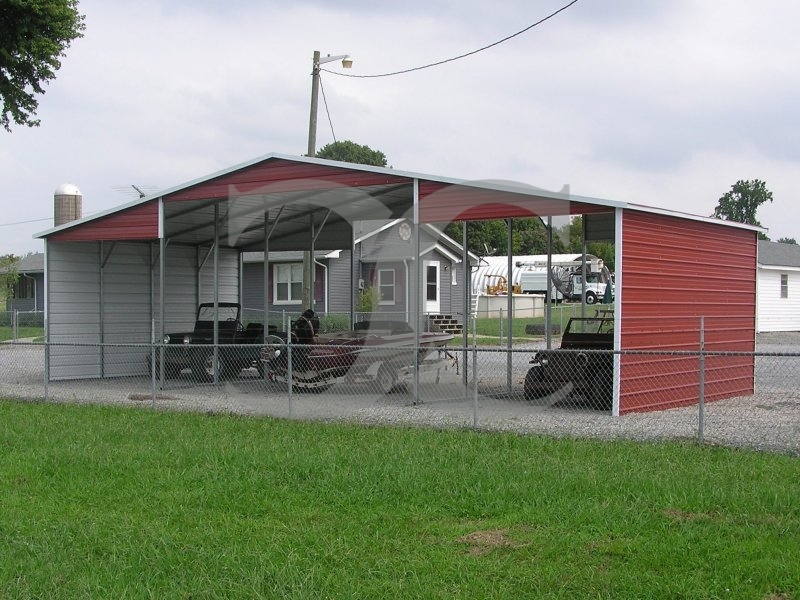 Barn Shelter | Boxed Eave Roof | 42W x 21L x 12H | Continuous Roof Barn Shelter | Boxed Eave Roof | 42W x 21L x 12H | Continuous Roof