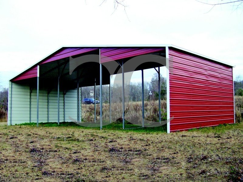 Barn Shelter | Boxed Eave Roof | 44W x 21L x 12H | Continuous Roof Barn Shelter | Boxed Eave Roof | 44W x 21L x 12H | Continuous Roof