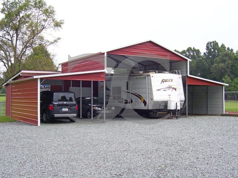 Metal Barn Shed | Boxed Eave Roof | 44W x 26L x 12H | Carolina Barn Metal Barn Shed | Boxed Eave Roof | 44W x 26L x 12H | Carolina Barn