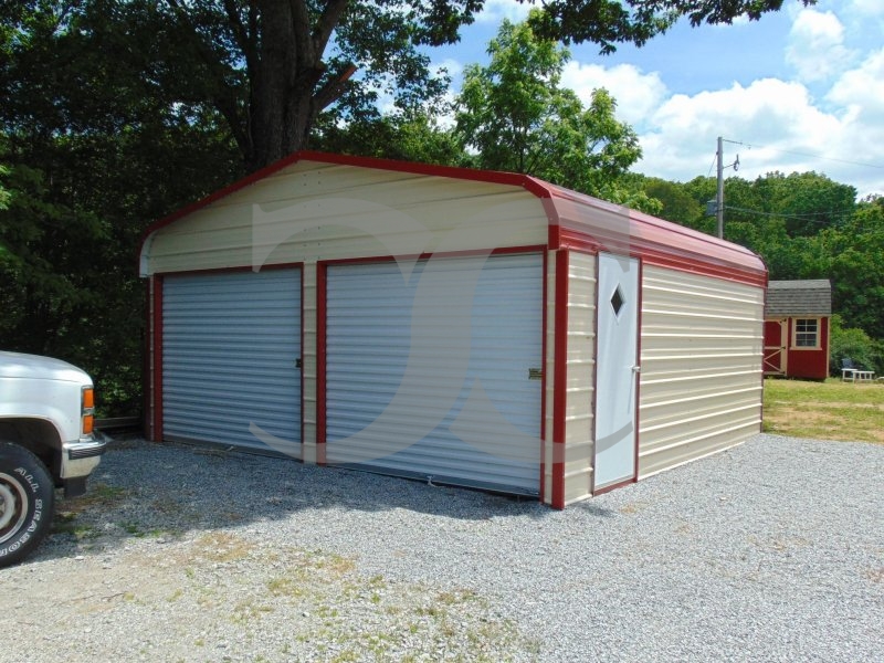 Two-Car Garage | Regular Roof | 18W x 21L x 7H | 2-Car Garage Two-Car Garage | Regular Roof | 18W x 21L x 7H | 2-Car Garage